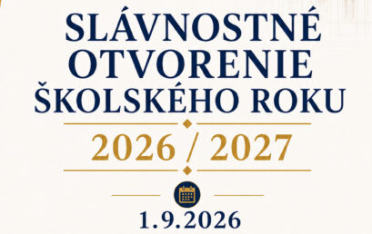 Otvorenie školského roka 2026/2027 na Gymnáziu Pavla Országha Hviezdoslava a Školy umeleckého priemyslu